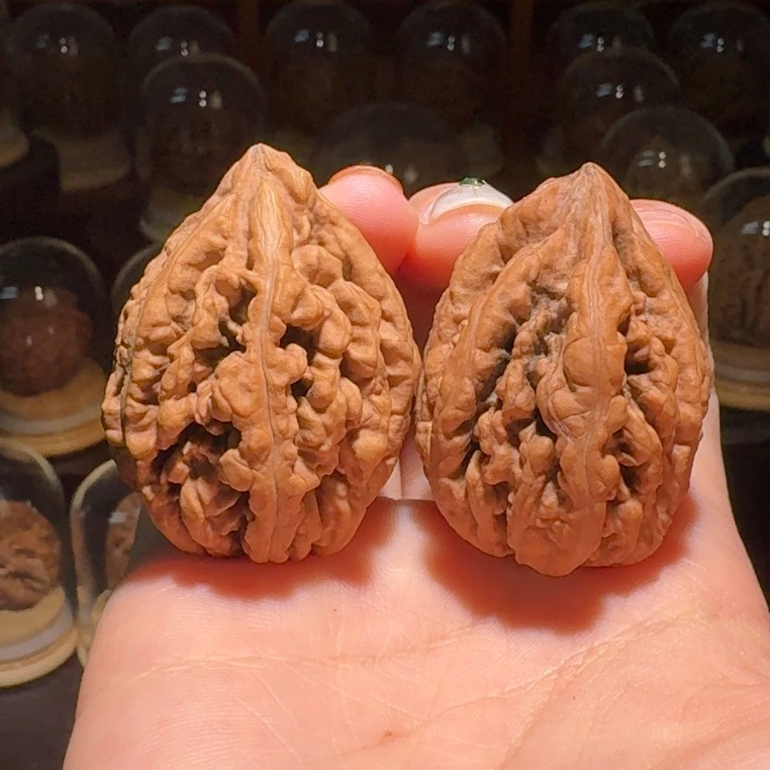 文玩核桃吊坠蝴蝶豆火焰