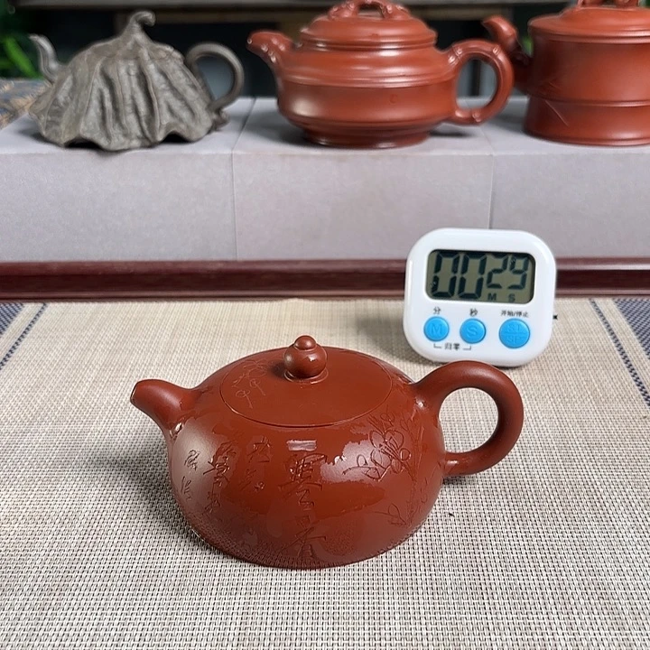 逆***盘紫砂茶壶宜兴原矿手工紫砂壶