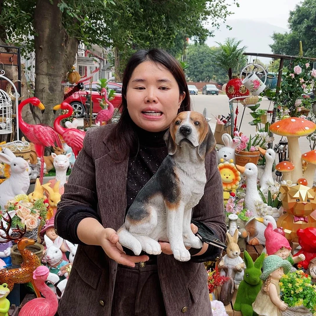 【闪购商品】无铅玻璃花园摆件&000&