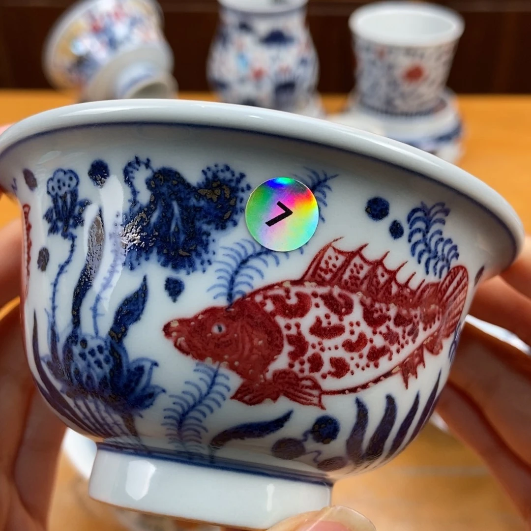 手绘现代茶具非古董
