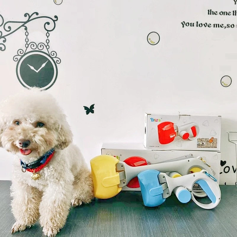 狗狗夹便器便携式遛狗拾便器送拾便袋宠物用品捡屎工具