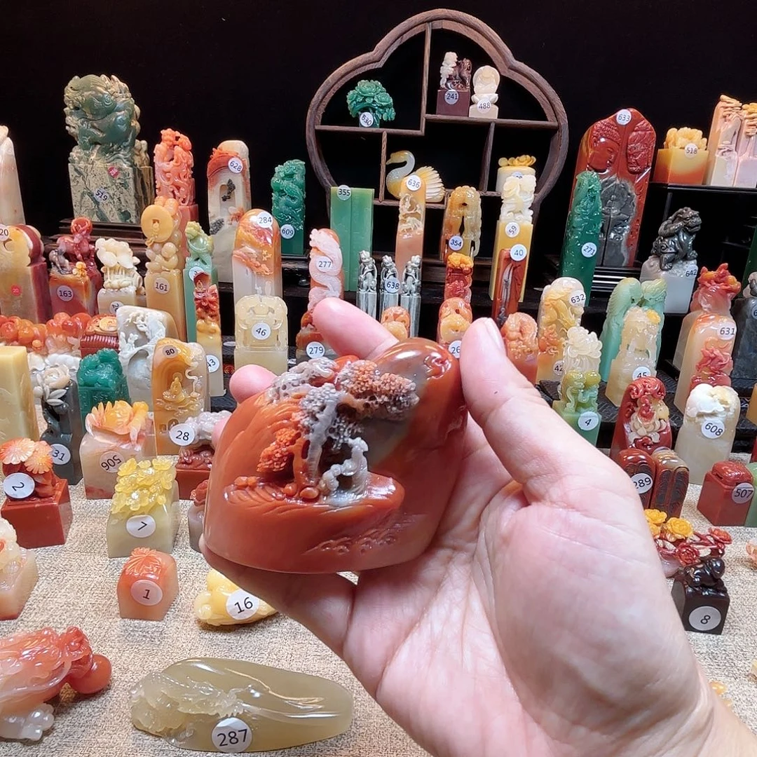 寿山石其他松下访友