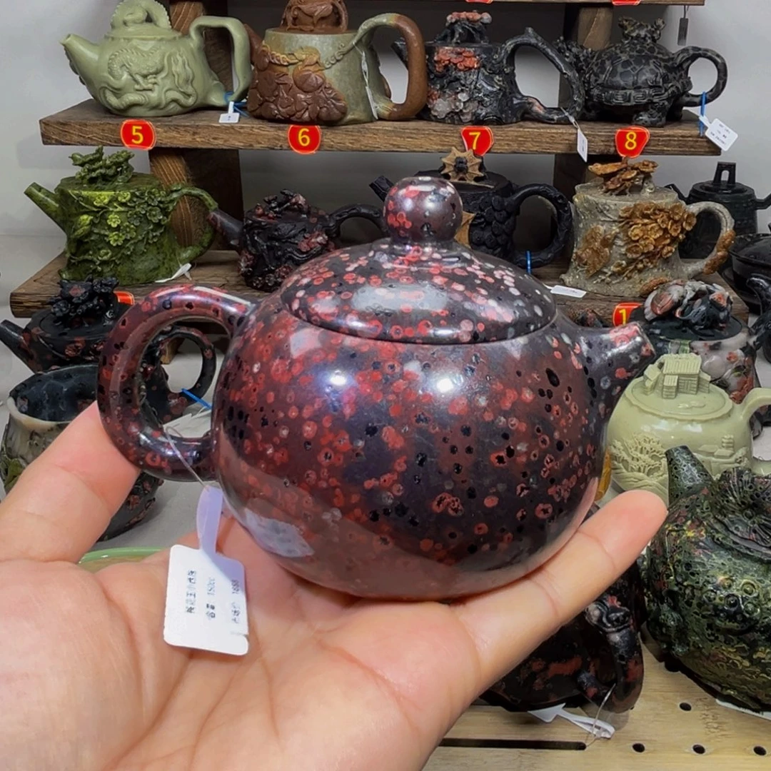 梅花石安山玉西施壶150c