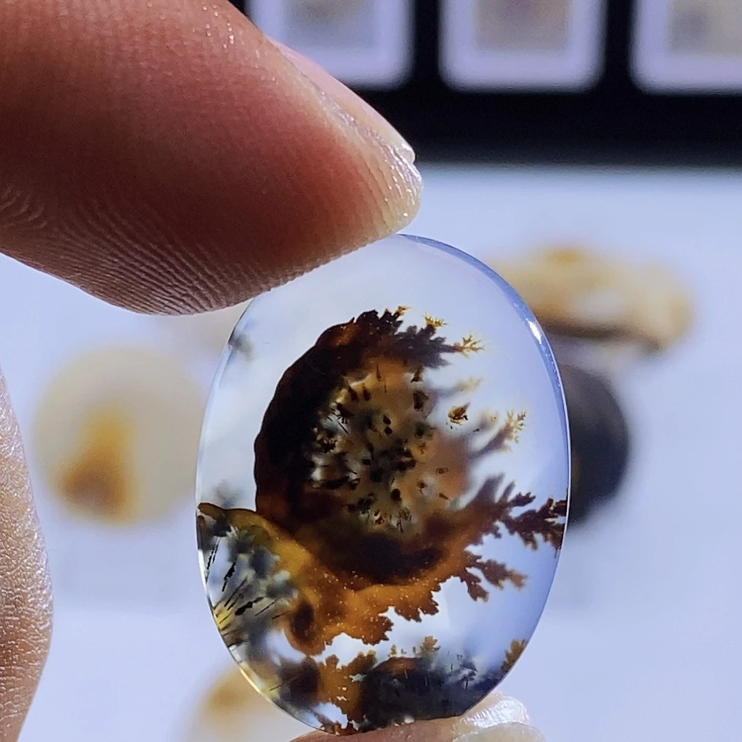 阿***头玛瑙/玉髓未镶嵌吊坠(不含链)