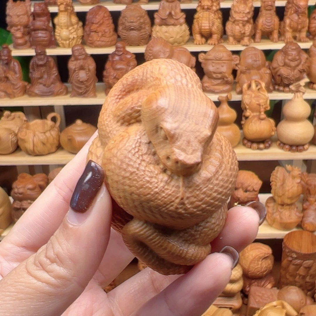 柏木太行崖柏手把件