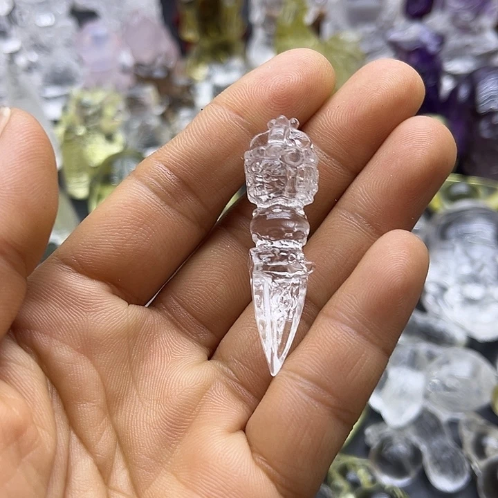 水晶摆件未镶嵌田*甜吊坠