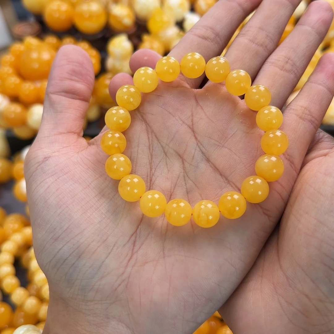 琥珀未镶嵌珠宝奇石10mm