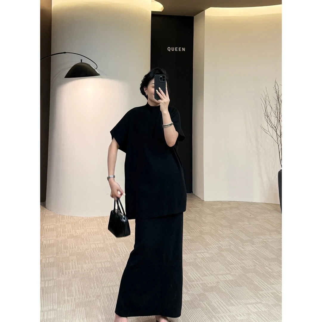 美丽怒推极简气质显瘦针织套裙160斤以内（F908）