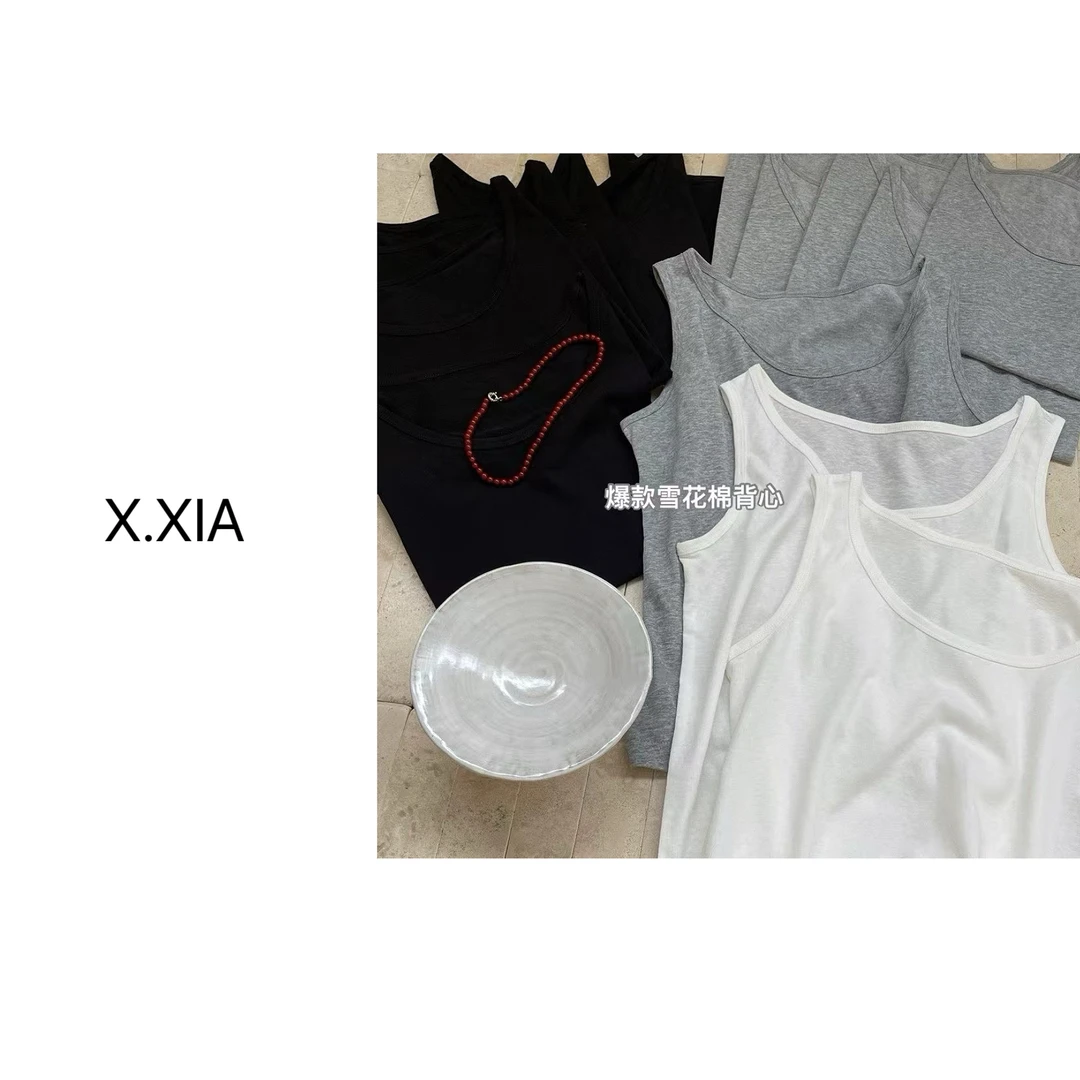 X.XIA ｜ 清凉一夏 雪花精棉混纺内搭背心极简