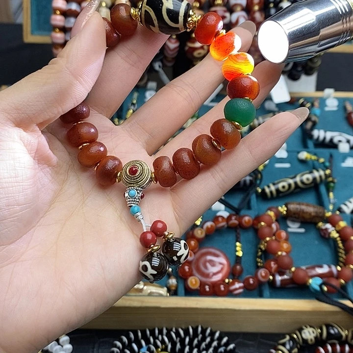 玛瑙/玉髓合金颈饰