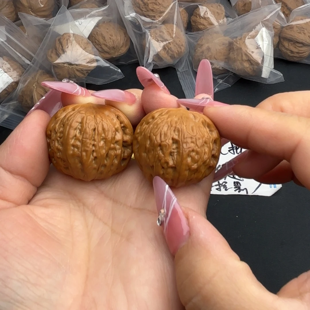 拿***局文玩核桃把件铁锤 34➕修