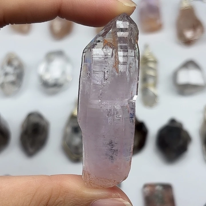 颈饰未镶嵌水晶薰衣草紫闪57mm+