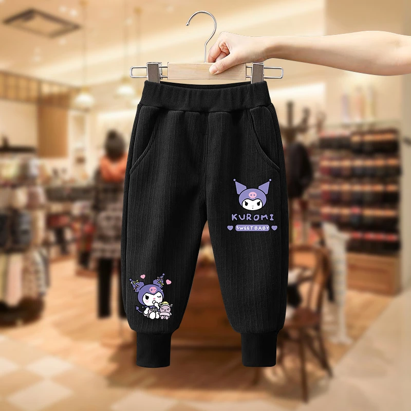 儿童裤子春秋新款男女童运动裤中小童洋气百搭休闲外穿灯芯绒长裤