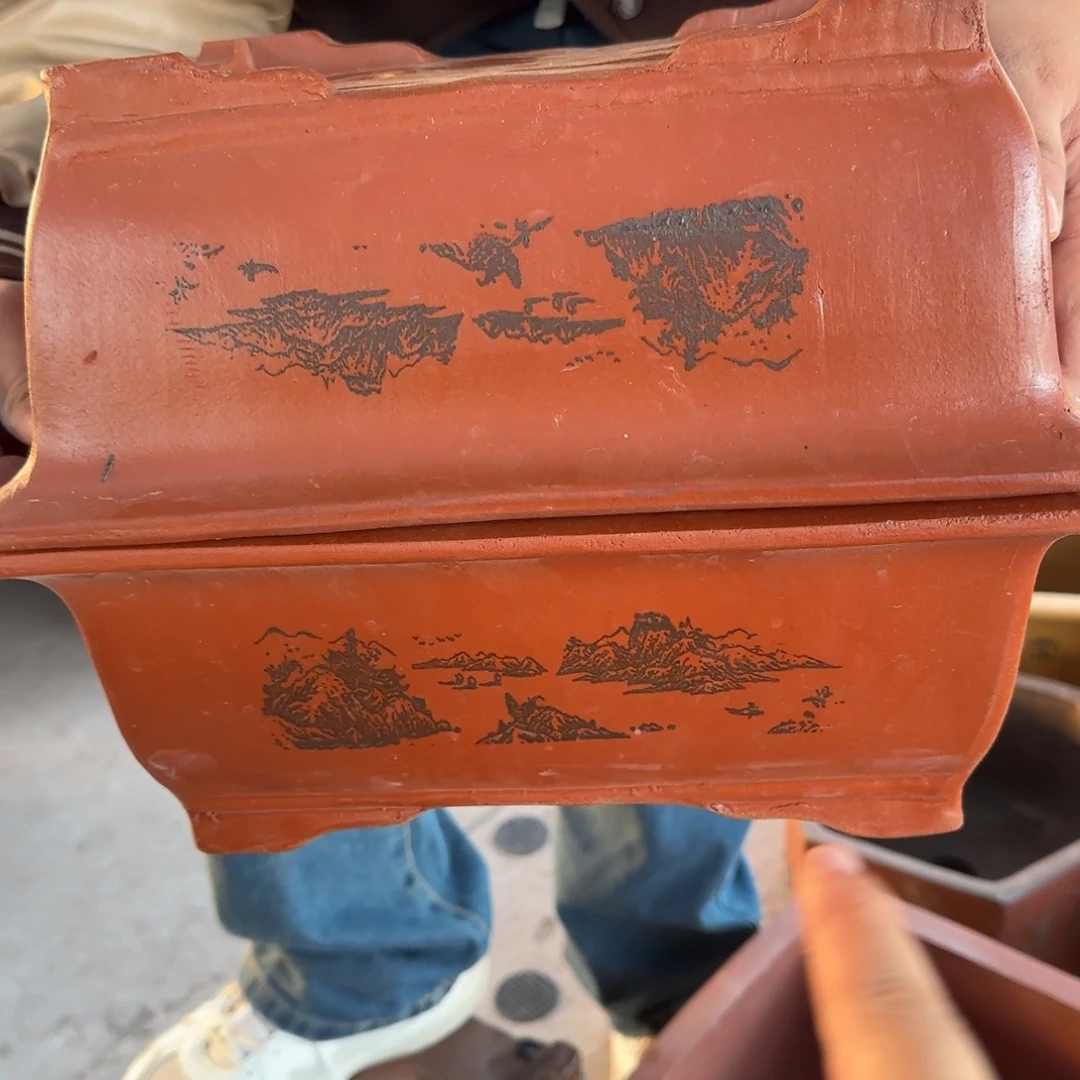 紫砂花盆口径26.18.10口径