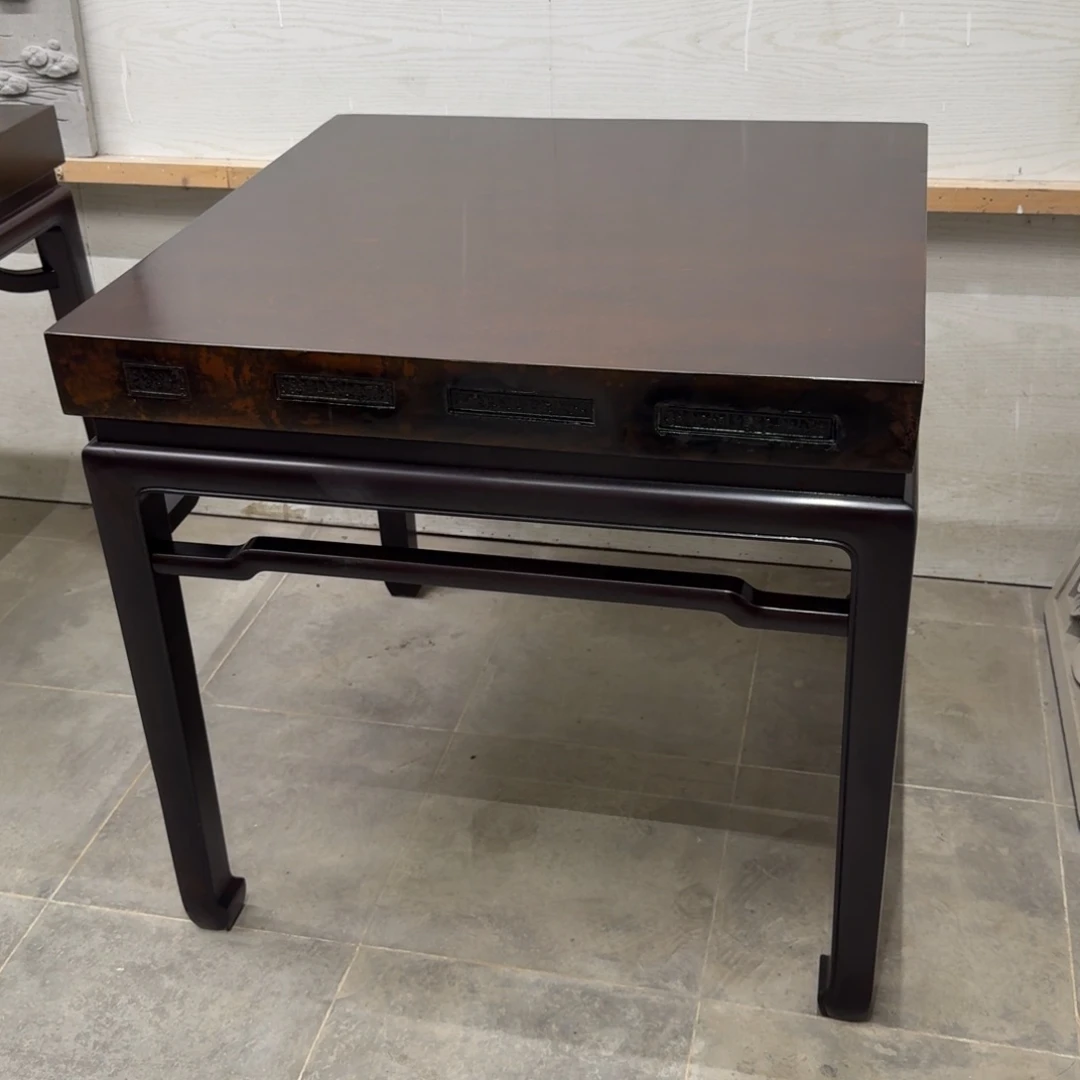 砖雕80x80 乌金色 一套高77cm