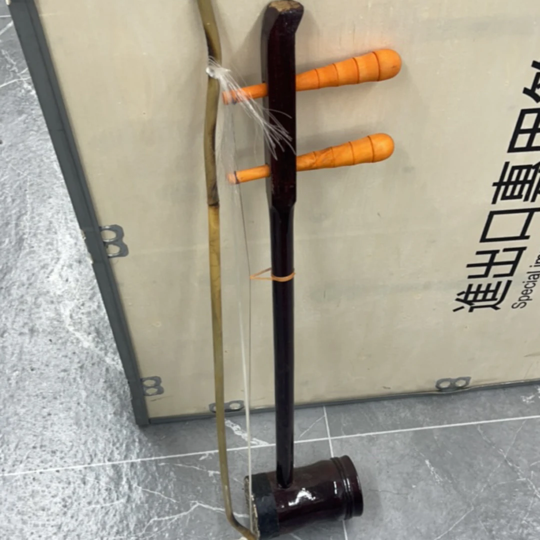 初学者适用圆筒二胡乐器实木蛇皮制作送全部配件二胡