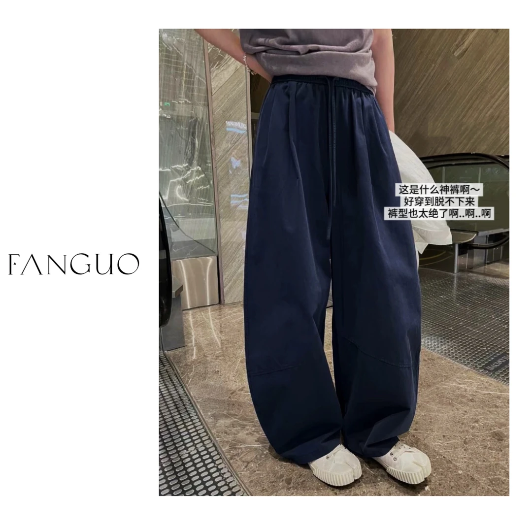 【超嗲的休闲裤！】梨形梦中情裤！重磅洗水棉慵懒风奶奶香蕉裤29332