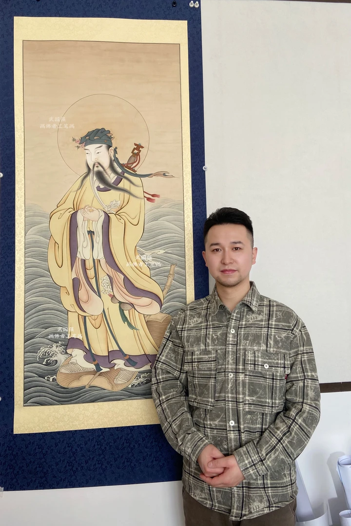 吕祖像学生学习画稿