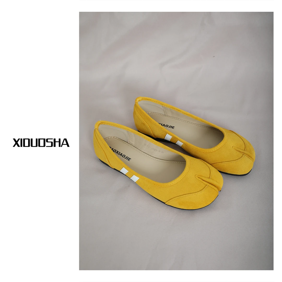 磨砂皮绒面分趾鞋时尚百搭XZ-J0995