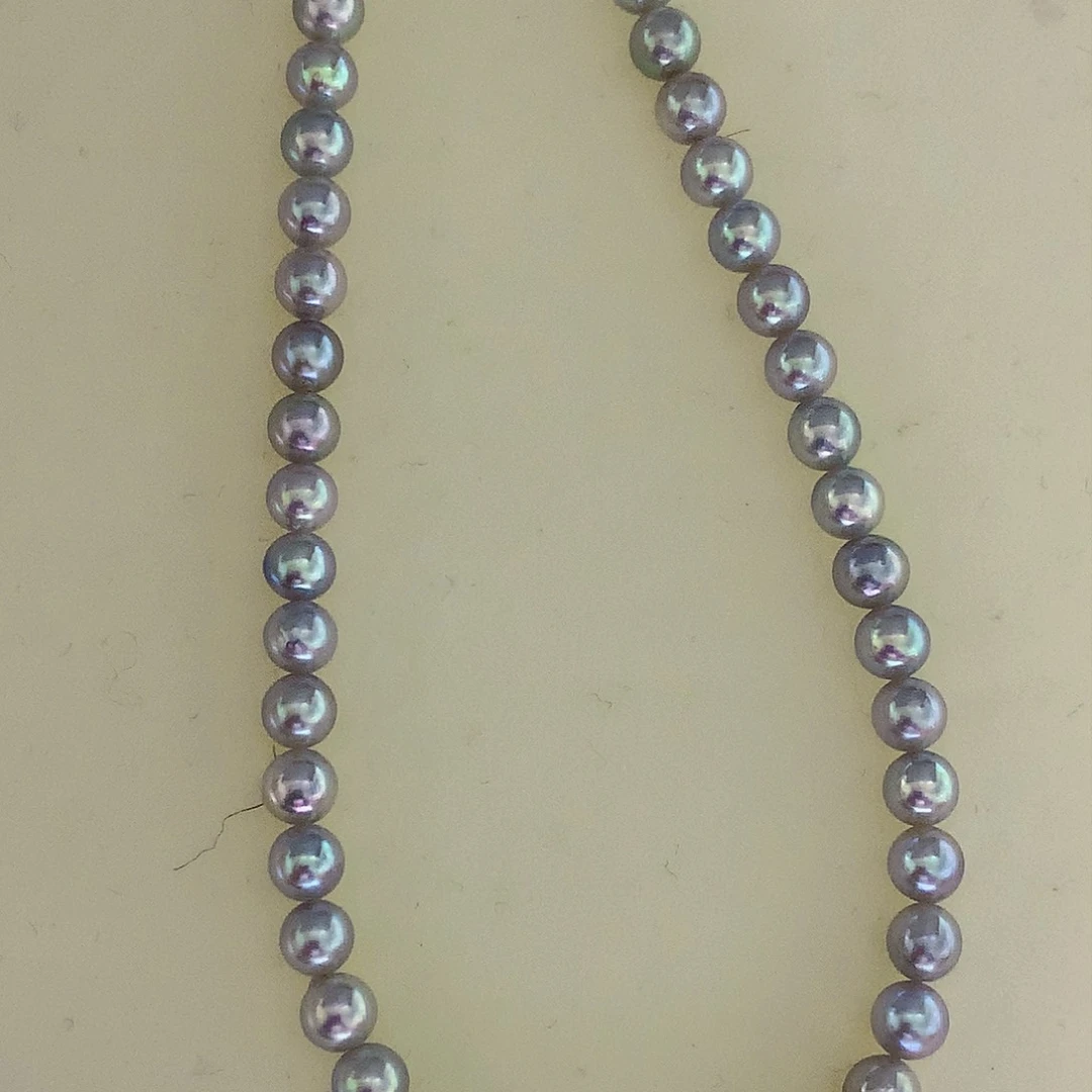 银S925镶嵌海水珍珠项链