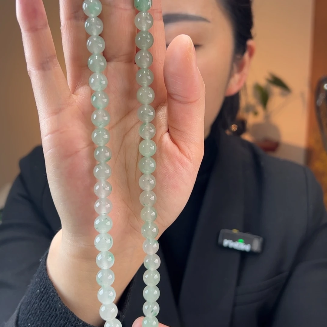 石英质玉项链未镶嵌9mm