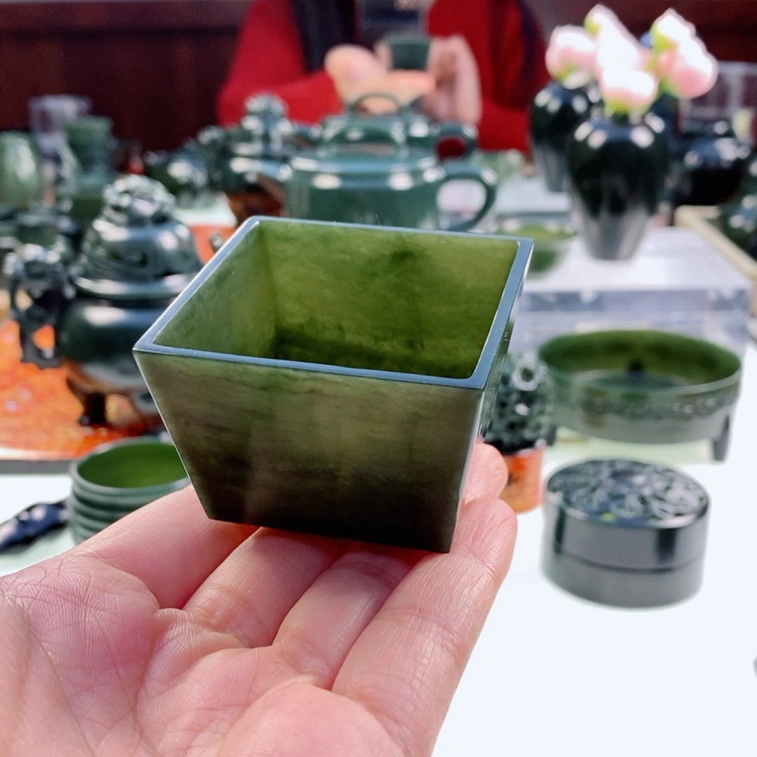 和田玉（青玉）挂件未镶嵌C***K