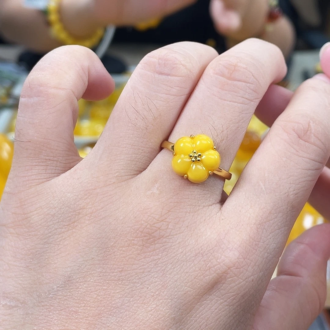 琥珀银S925镶嵌裸石多样性发其一h