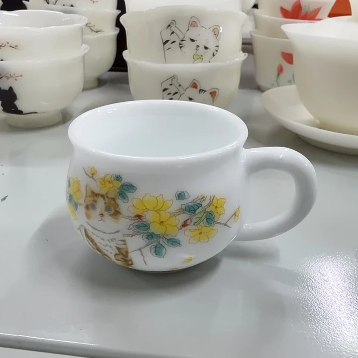 冰种主人杯耳朵猫咪80