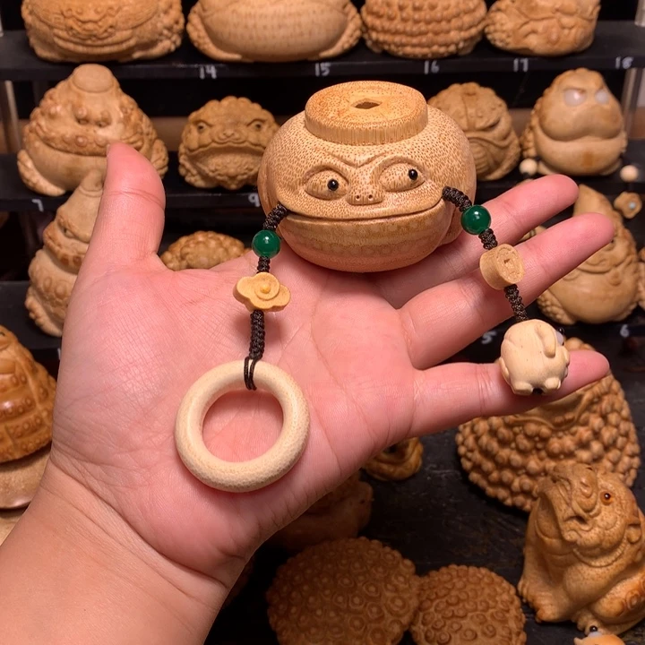 竹一物一拍竹根金蟾