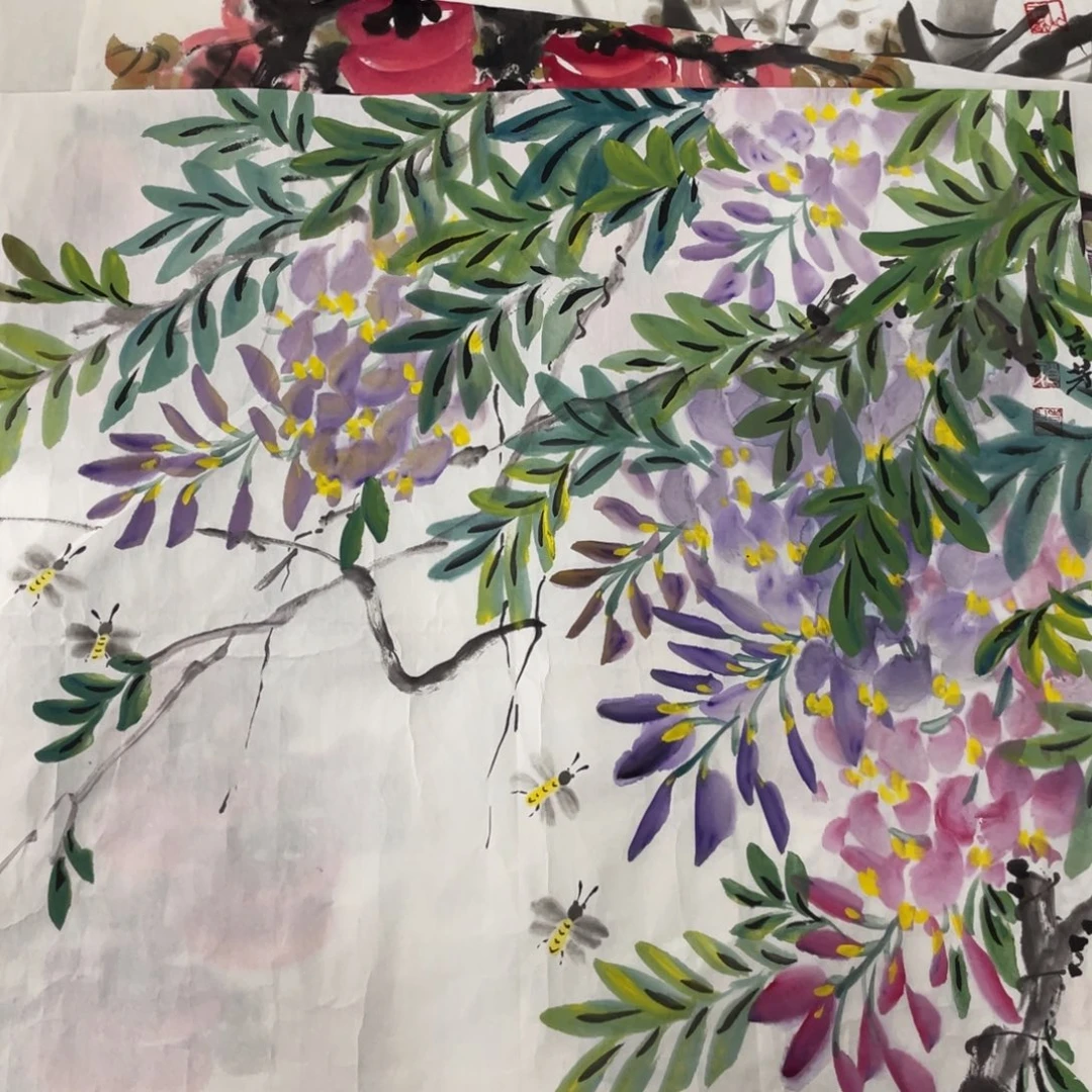 国画杨吉芳老师绘画