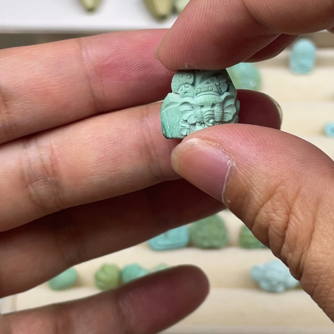 绿松石未镶嵌珠子