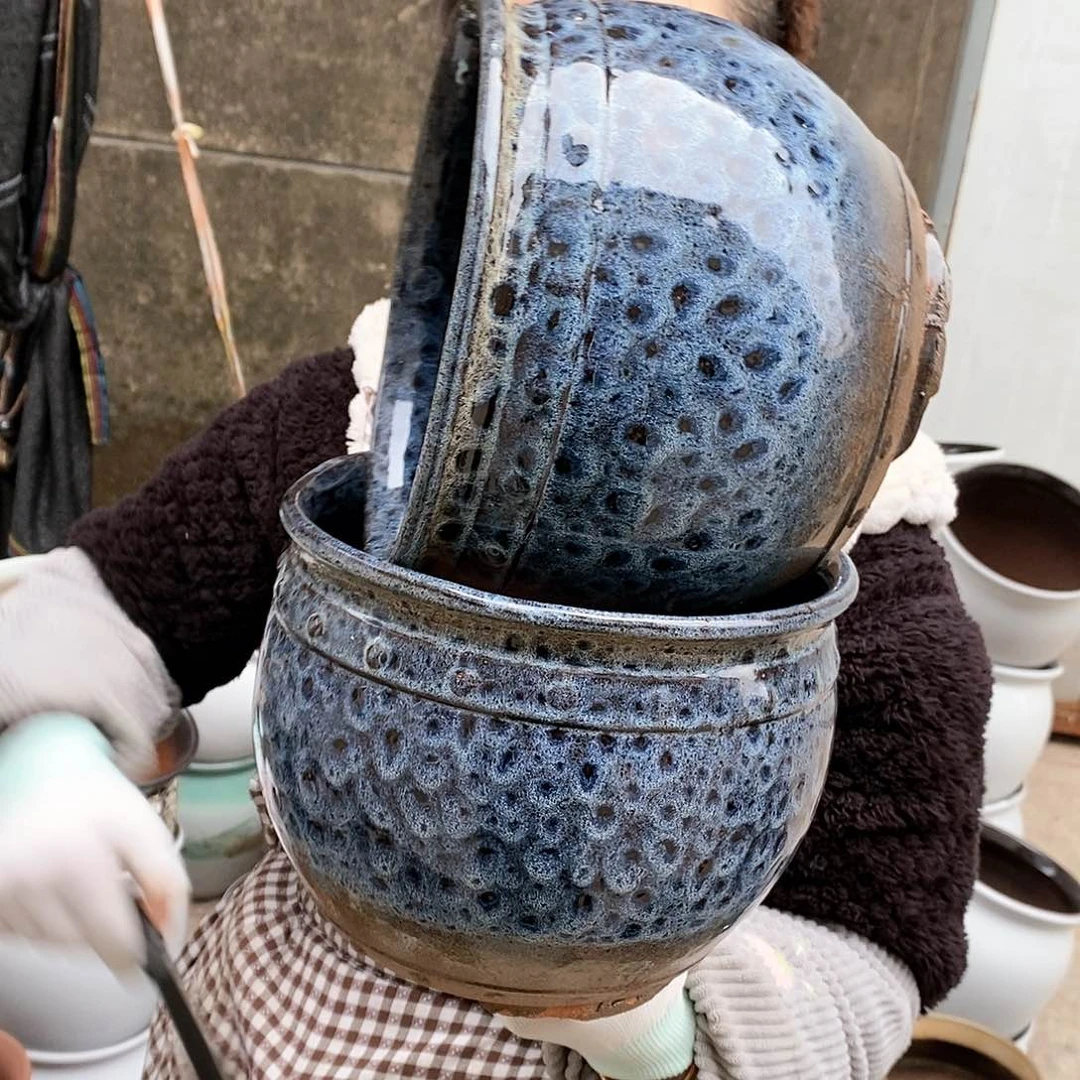 紫砂花盆瑕疵口21高17