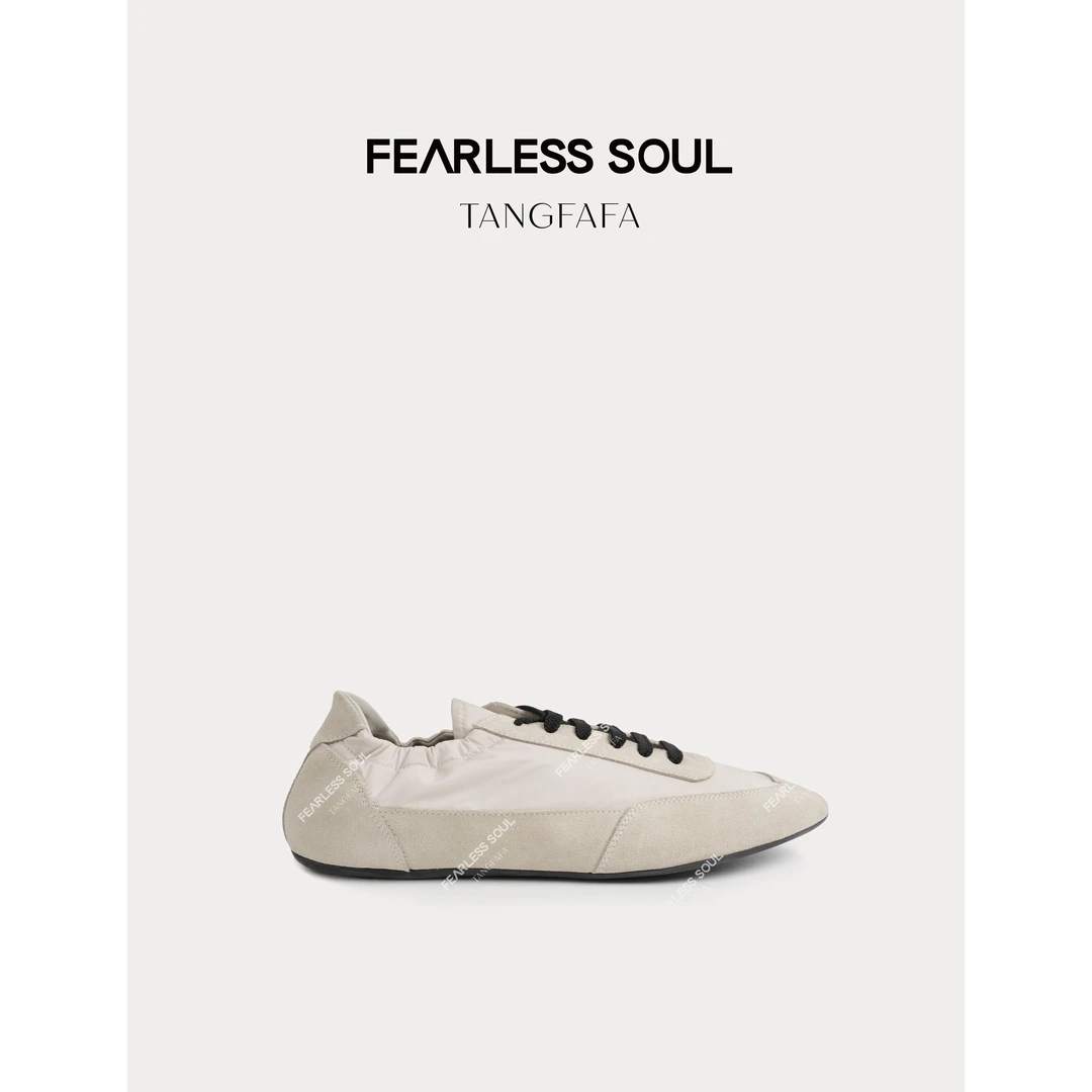 唐发发TFF2025 弹力褶皱拼接薄底德比鞋 825FU040 -