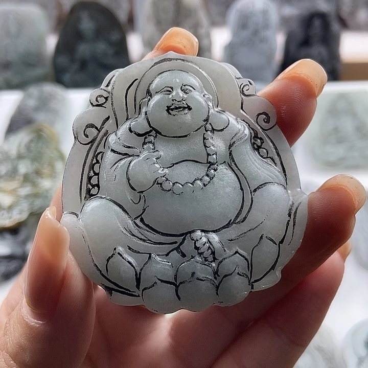 定制翡翠未镶嵌吊坠