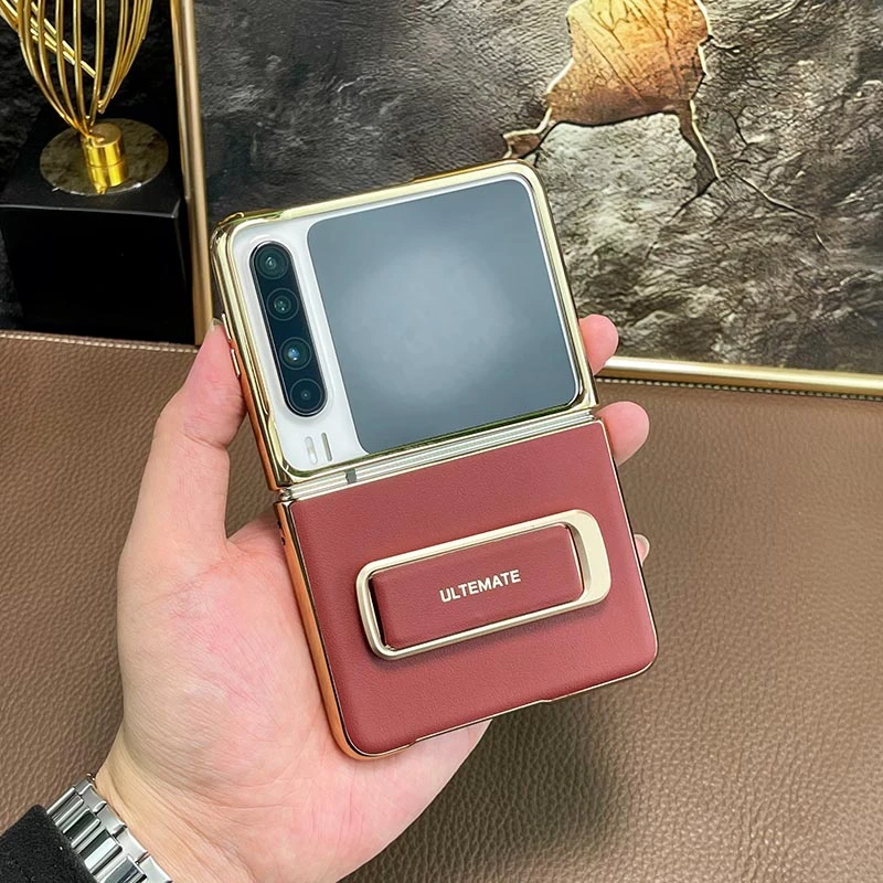 适用于华为purax手机壳腕带旋转支架purax保护套超薄防摔真皮