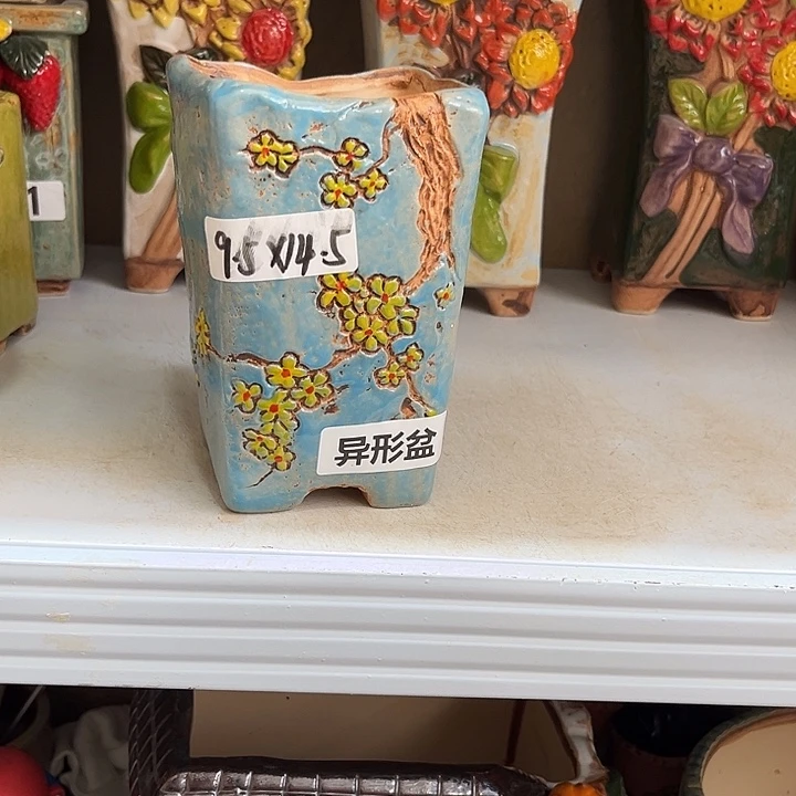 紫砂花盆粗陶材质多肉花盆