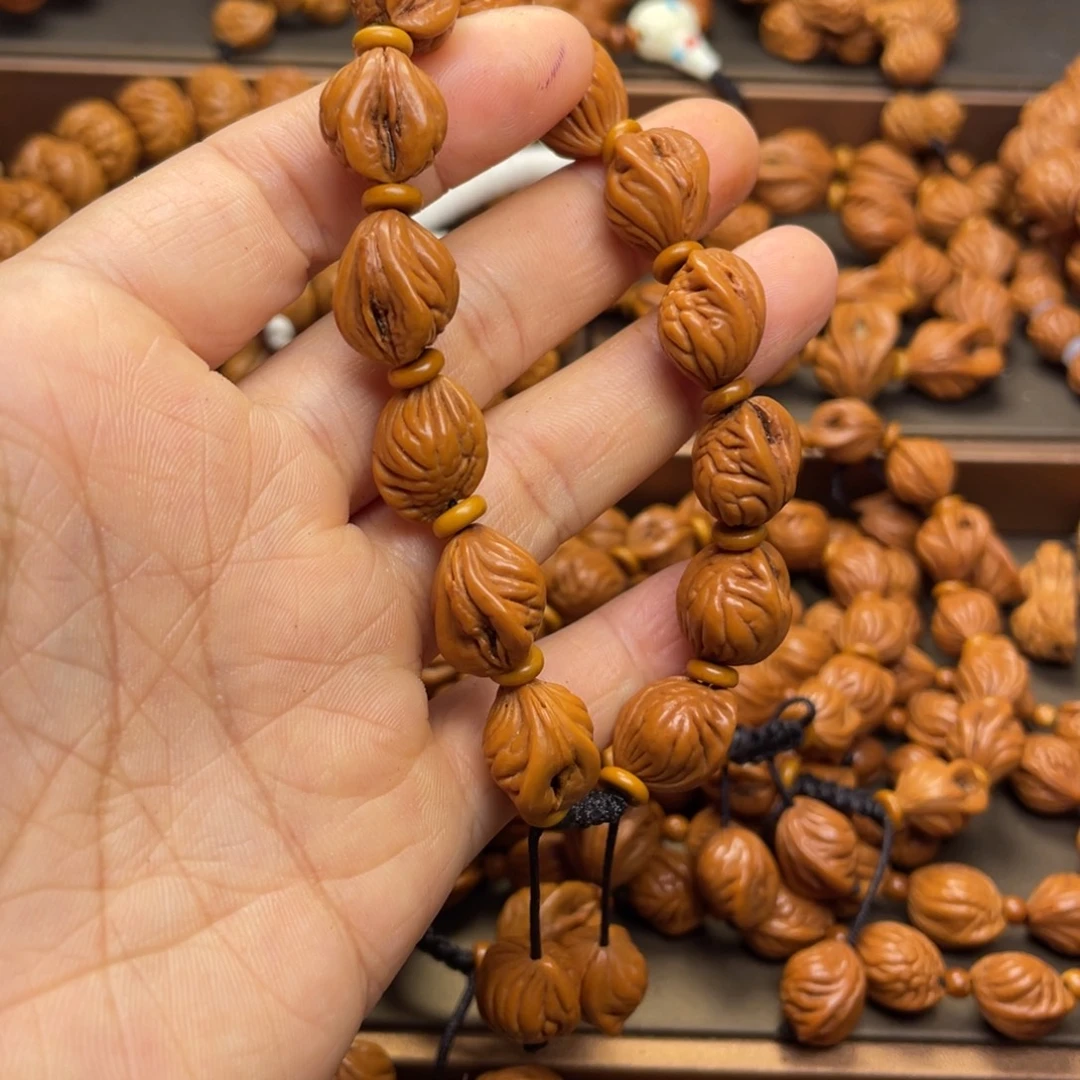 自***人桃核手串龙纹桃核21