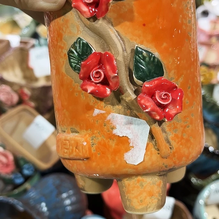 瓷片花盆多肉植物艺术品