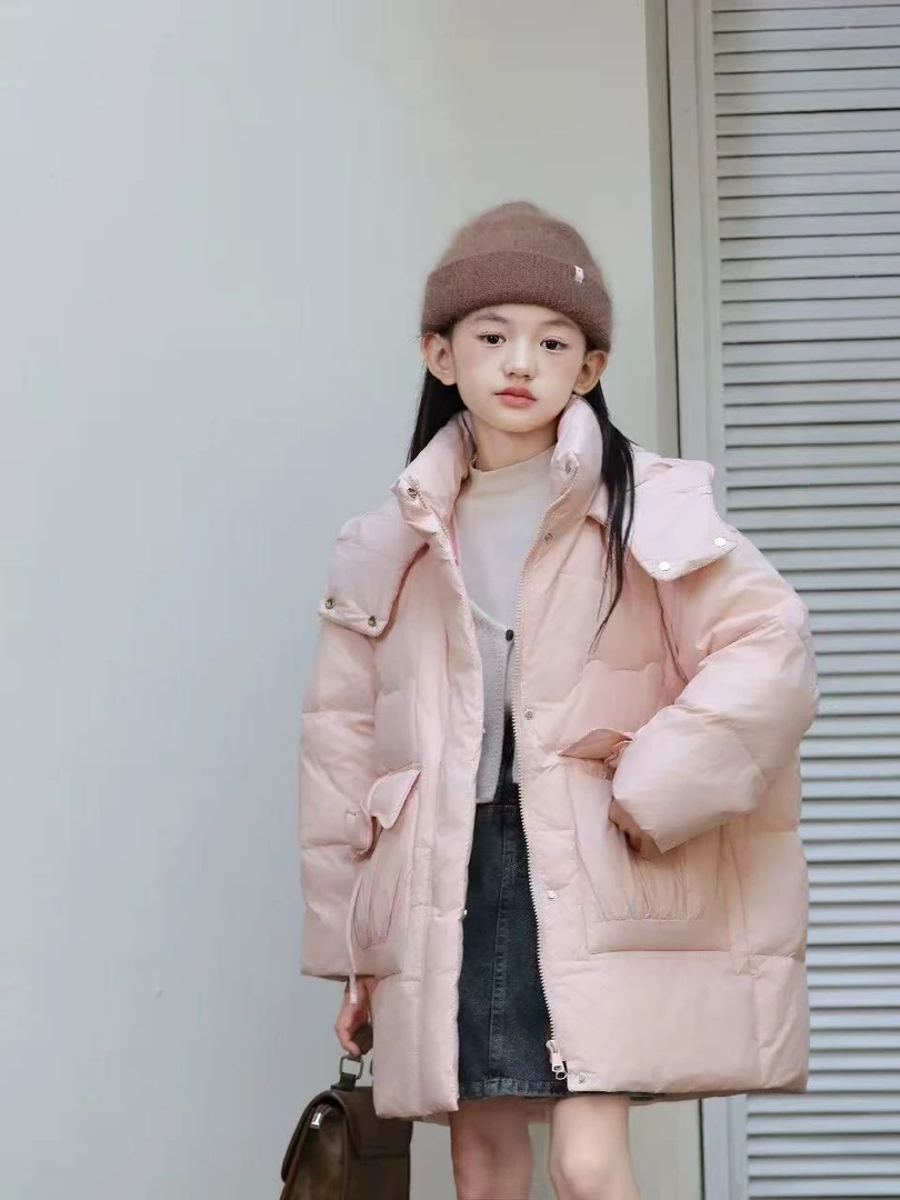 【淼淼妈】儿童冬季保暖加厚连帽外套77921
