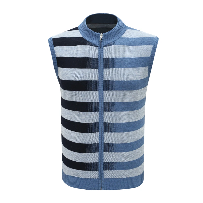 AB839邦纳男式舒适有弹力 无袖休闲背心 蓝色