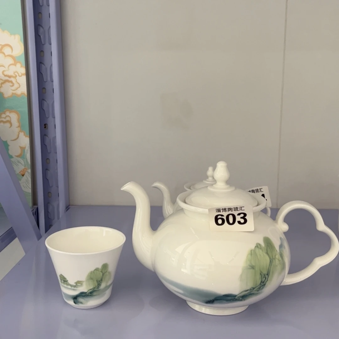 瓷片603一壶六杯，全场微瑕介意慎拍