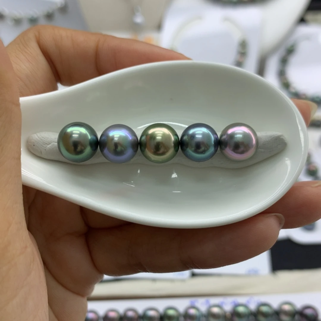 海水珍珠裸珠9+五珠套链