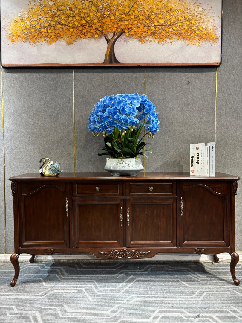 145餐边柜1800*450*850美式复古餐边柜柜子客厅餐厅