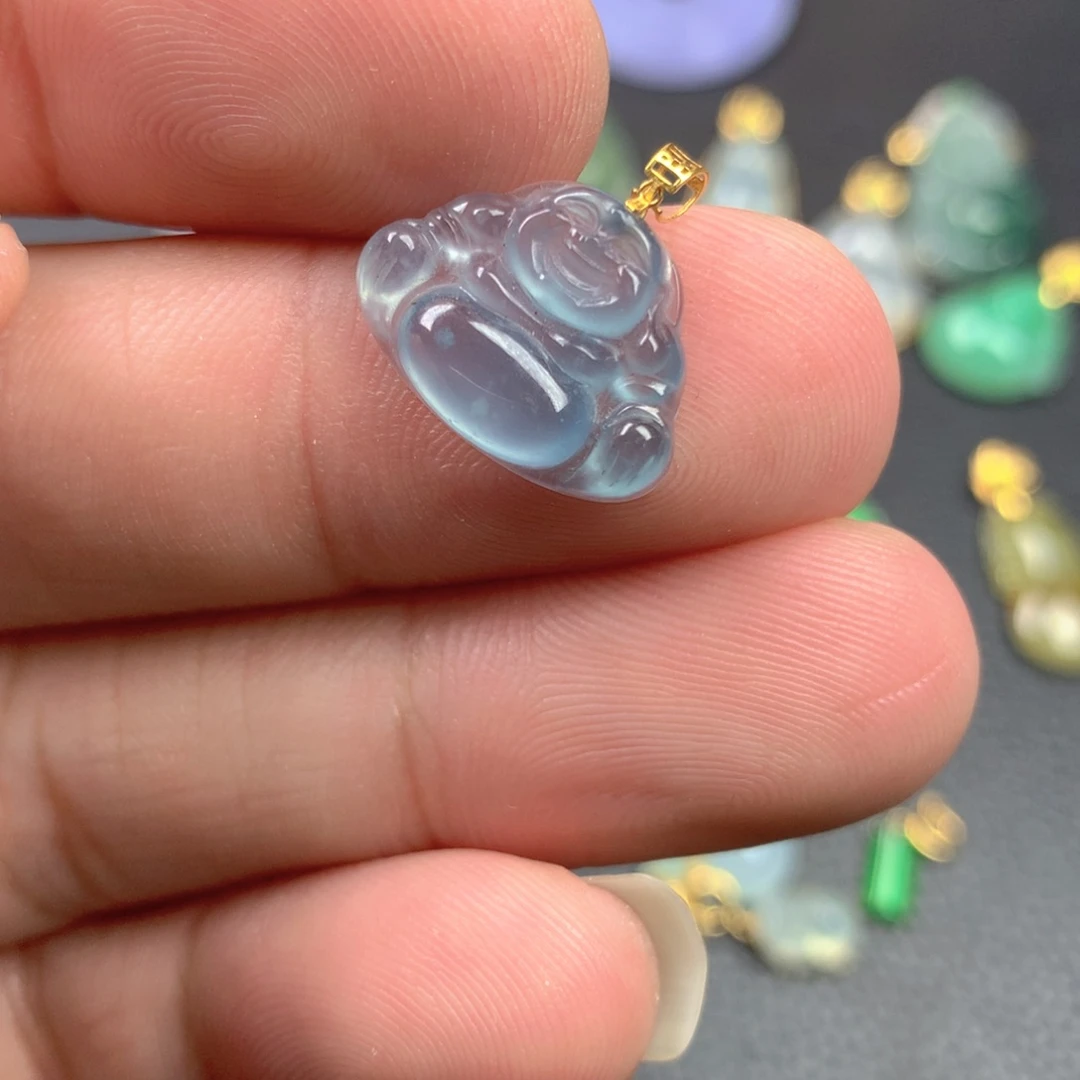 【闪购商品】颈饰18K金镶嵌翡翠翡翠