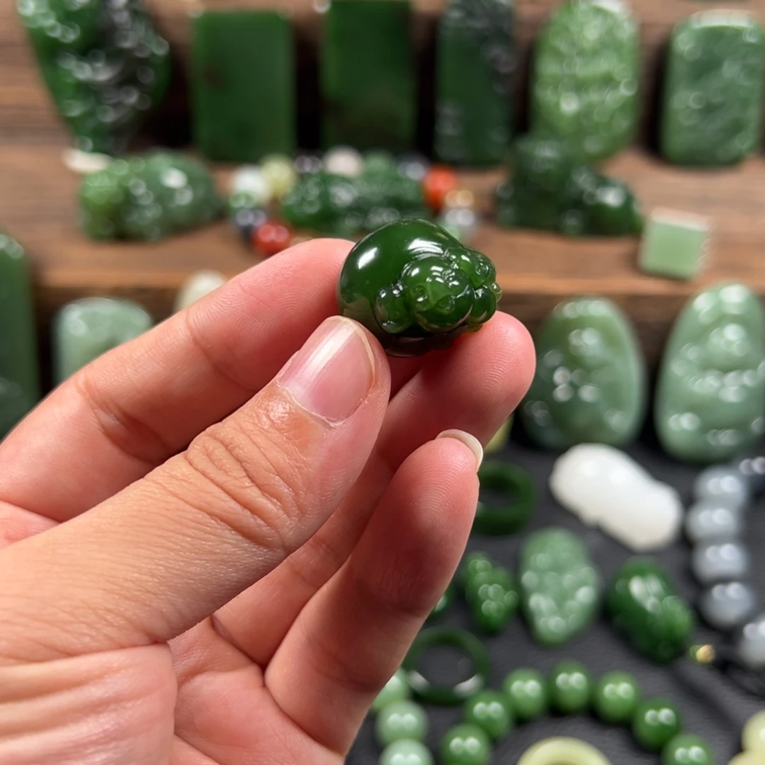 和田玉（碧玉）未镶嵌吊坠(不含链)