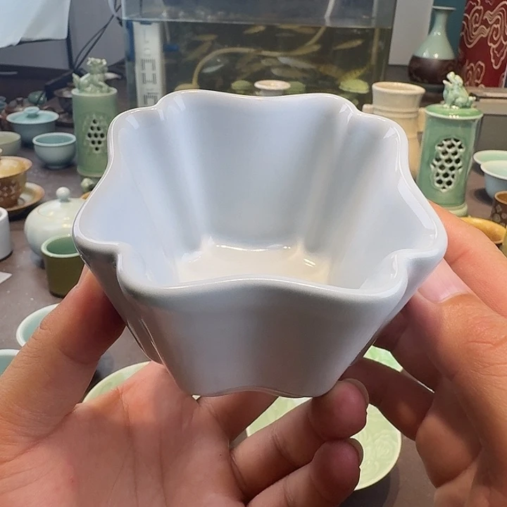 龙泉青瓷茶具微瑕