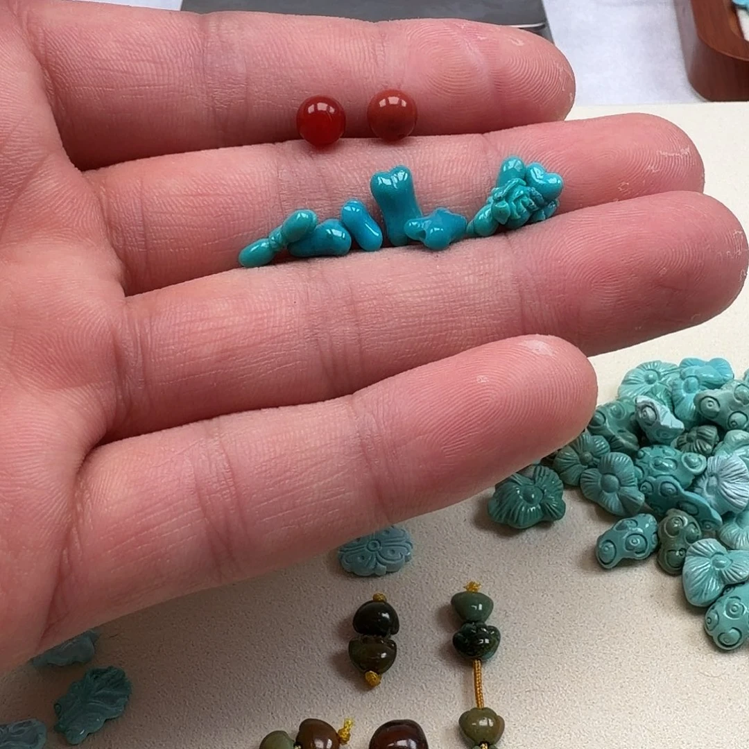 ᥫ***化南红玛瑙未镶嵌珠宝半成品