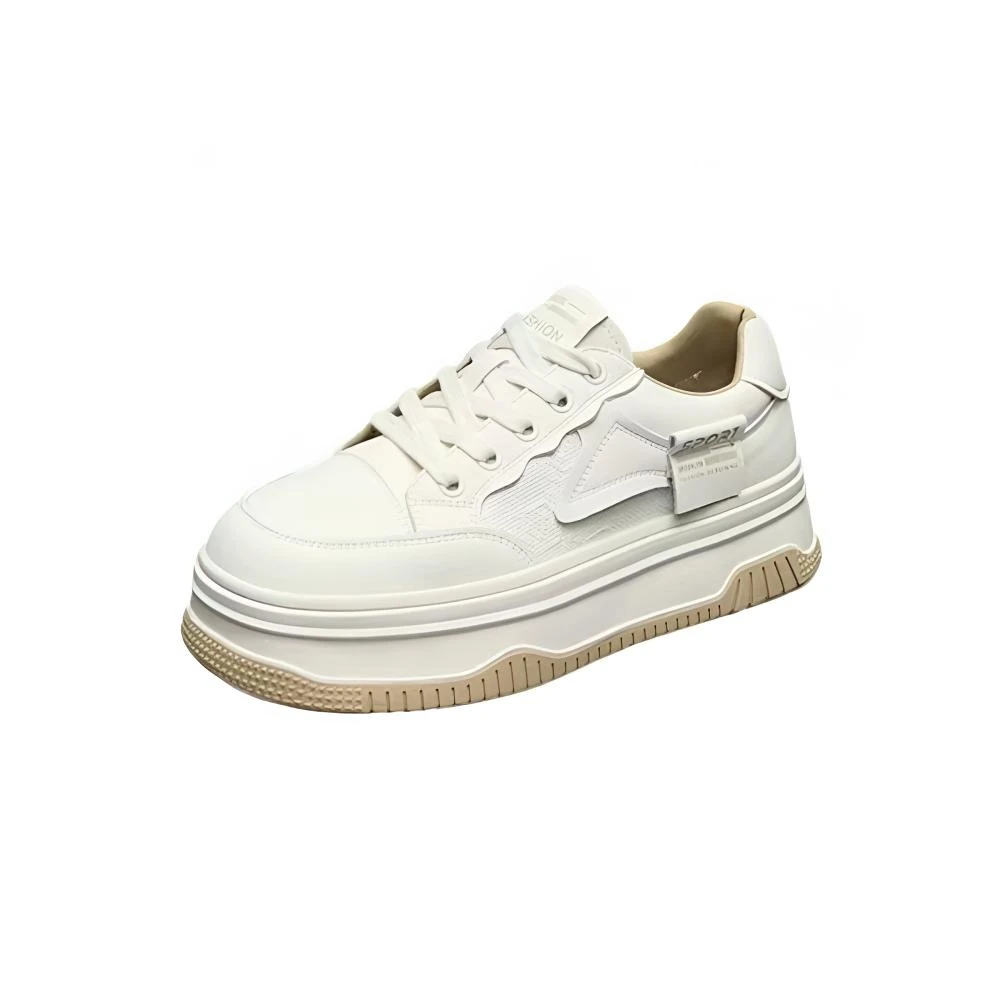 二楼C南奥5525-10   24044真皮厚底小白鞋 （标准尺码）