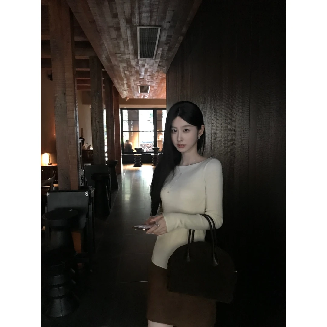 W51【秋日伴侣】秋冬新款修身显瘦百搭休闲基础款长袖打底T恤