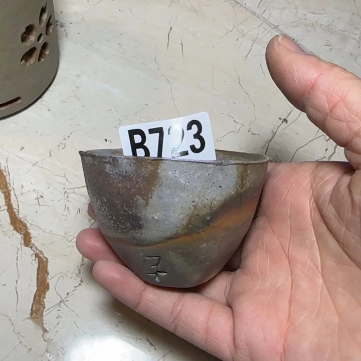 备前烧作品备前烧窑粘飞一点皮